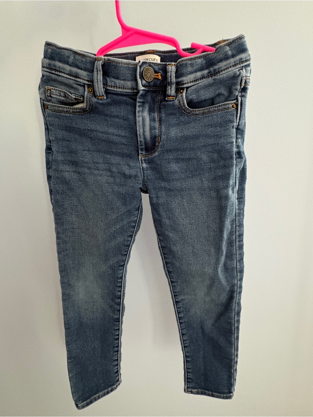Crewcuts Girls Washed Blue Skinny Jeans